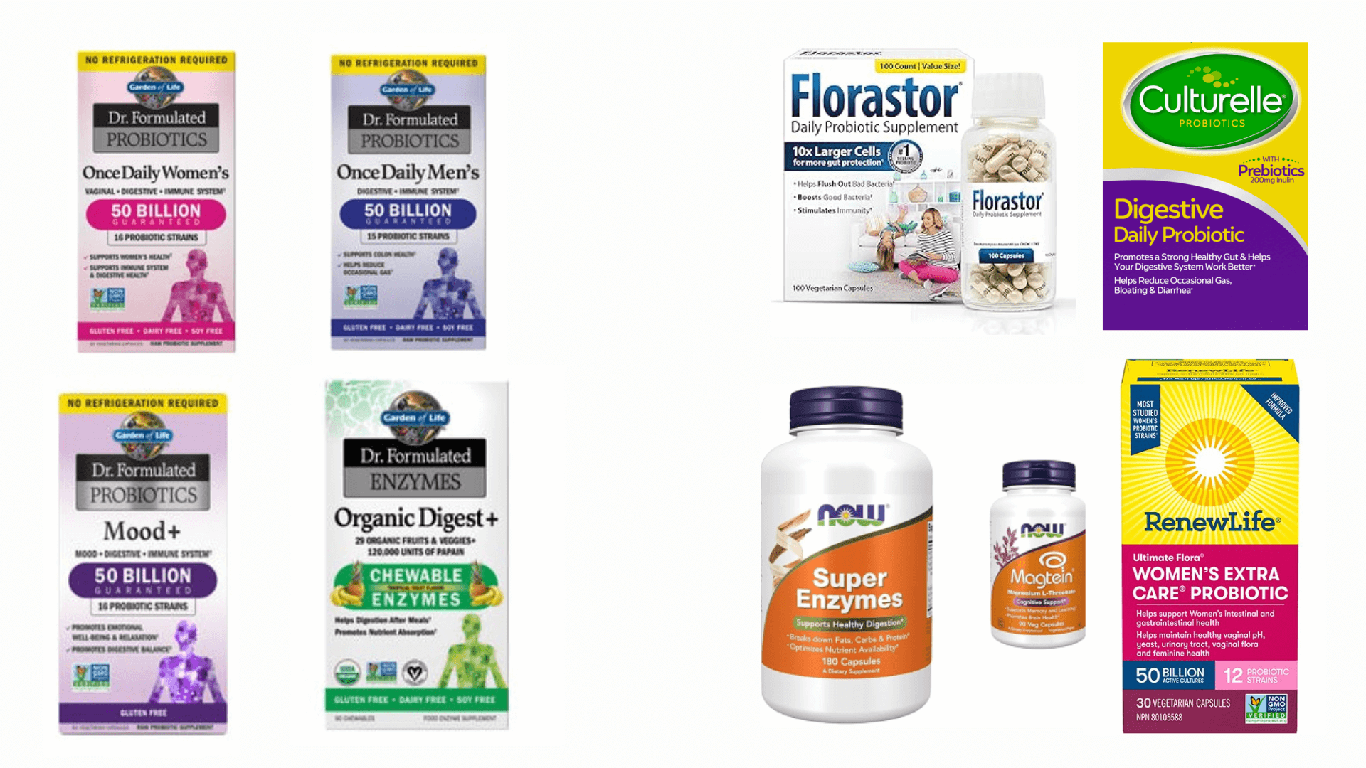 Top Probiotic Supplements & Digestive Enzymes Check Now